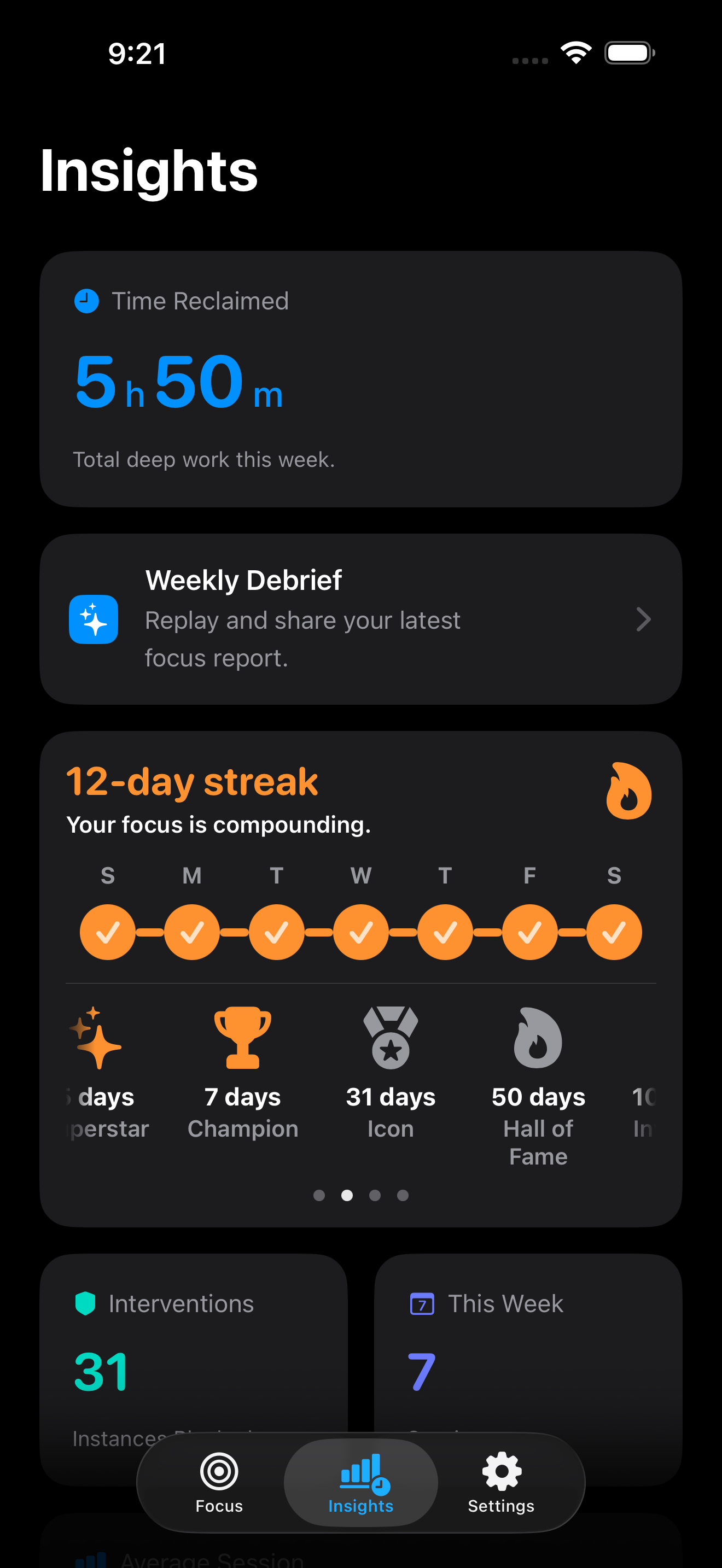 Zone insights dashboard