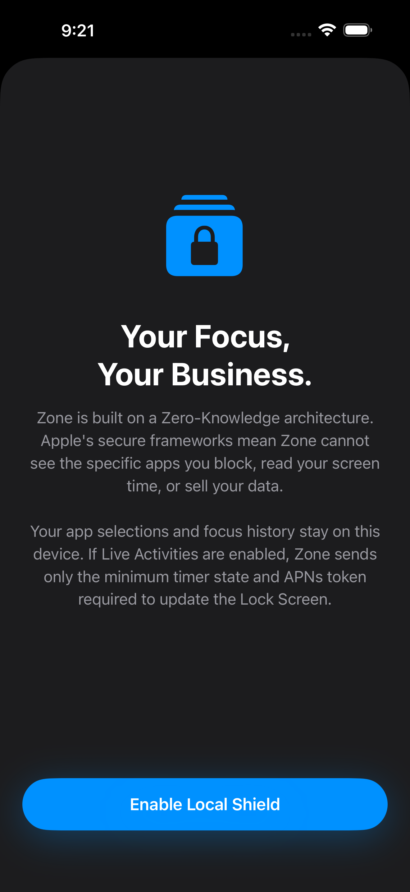 Zone zero-knowledge architecture