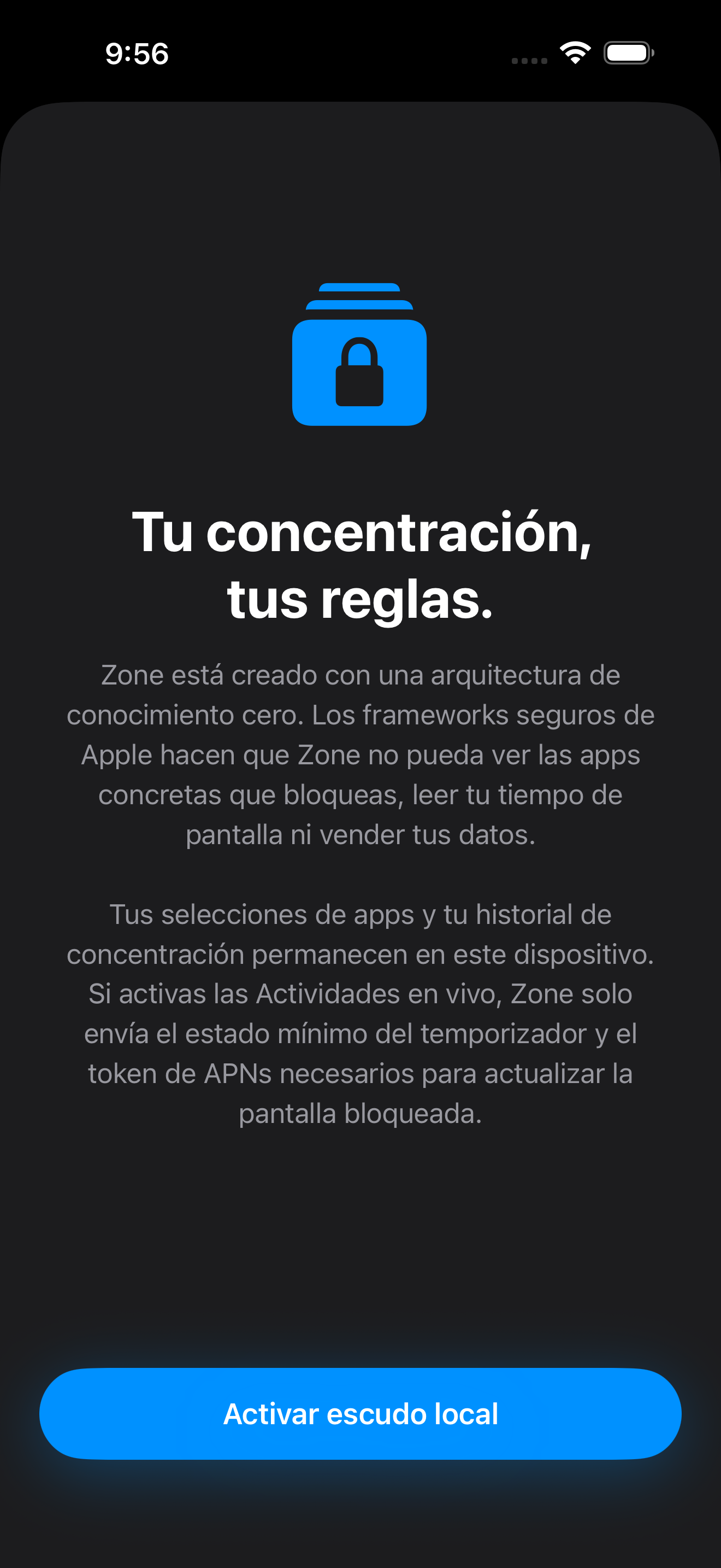 Arquitectura de conocimiento cero de Zone