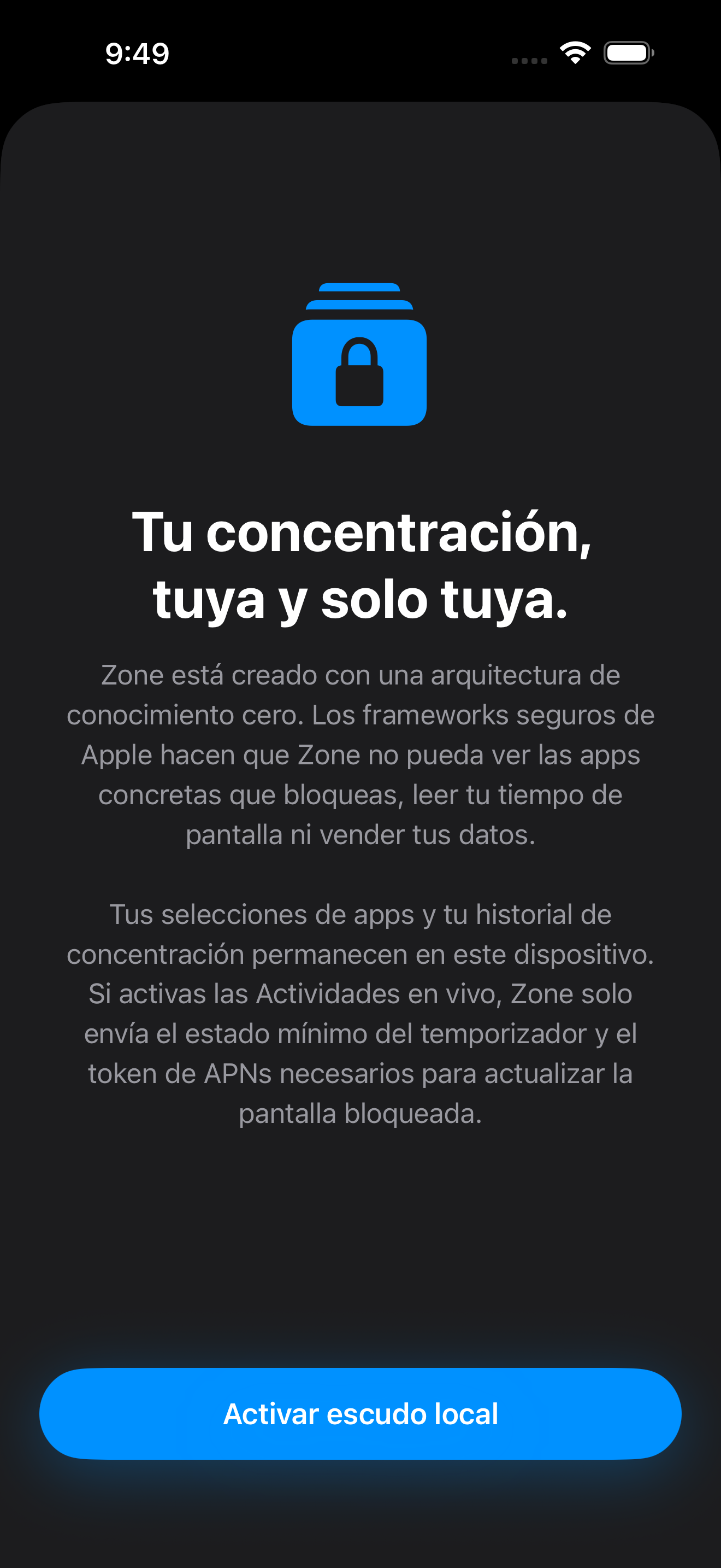 Arquitectura de conocimiento cero de Zone