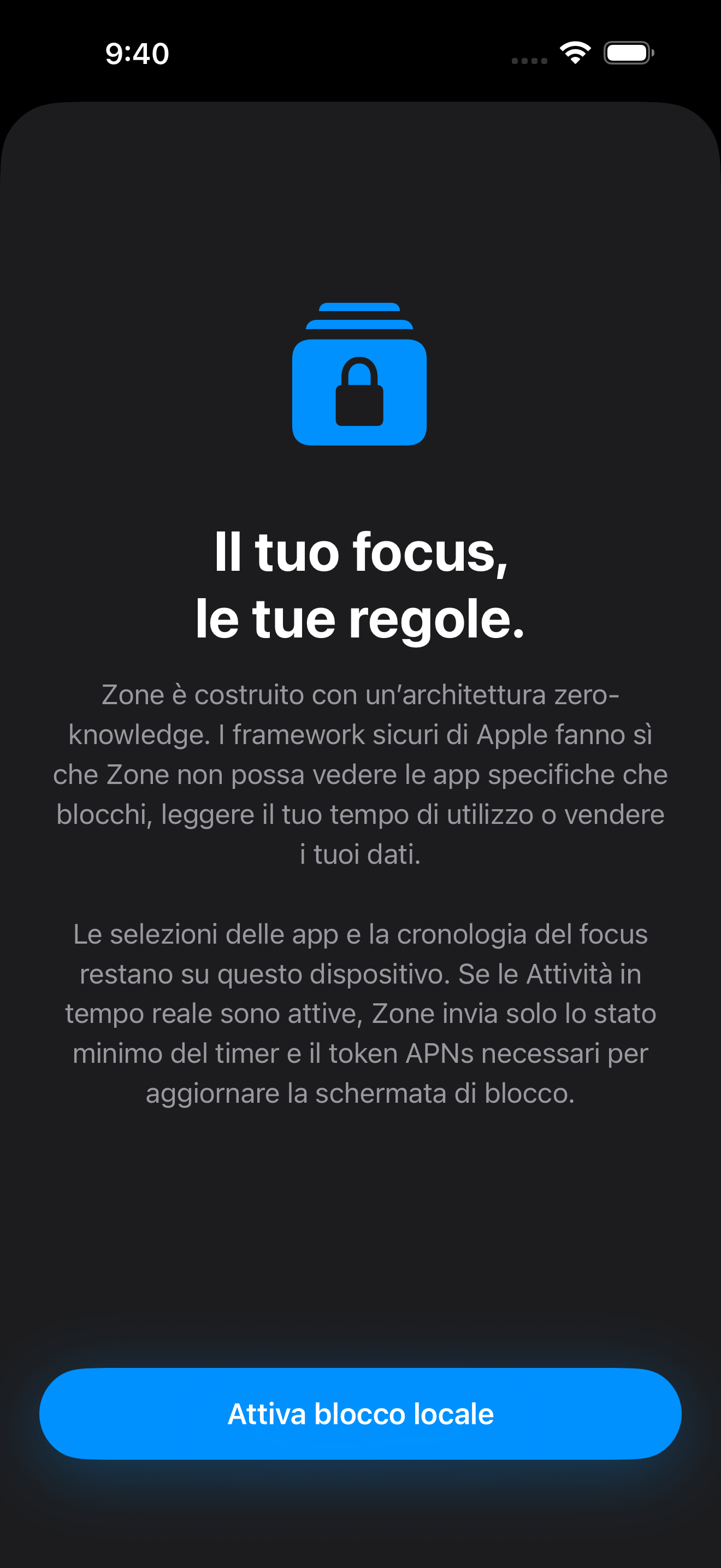 Architettura a conoscenza zero di Zone